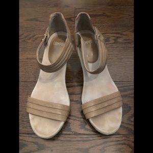 Camper Ankle Strap Wedge Sandal